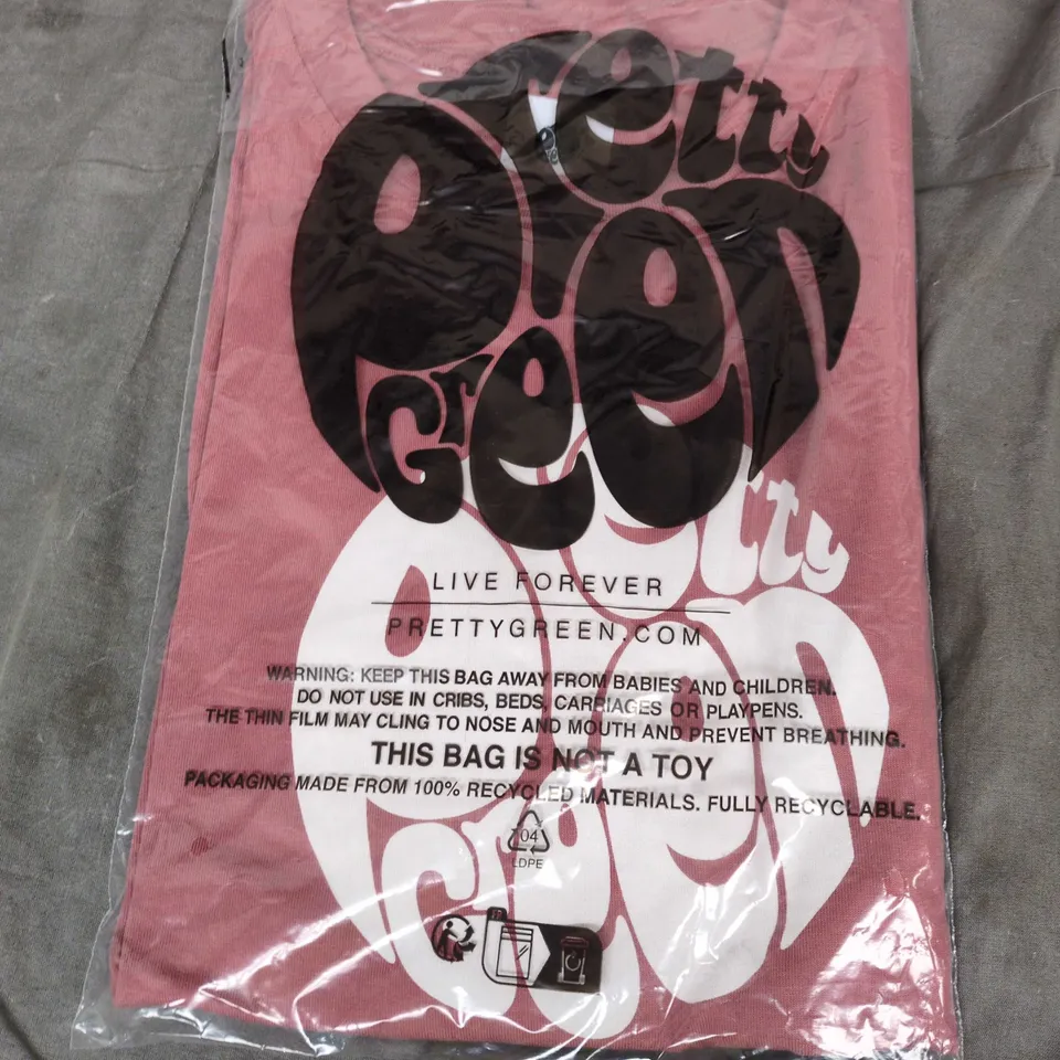 PRETTY GREEN GILLESPIE SS T-SHIRT – RUBY, XL