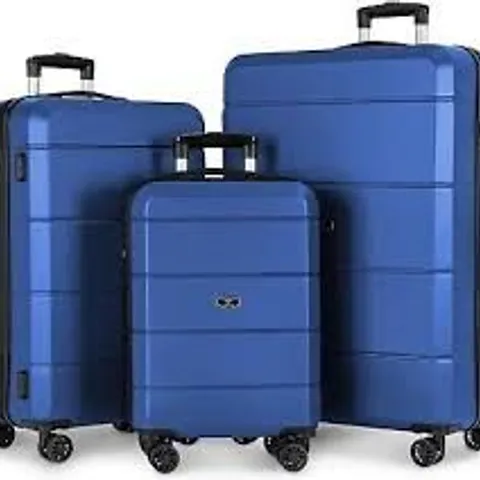 BOXED SET OF 3 LUGG TRAVEL LUGGAGE SUITCASES -MIDNIGHT BLUE-