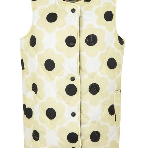 BRAND NEW REGATTA WOMENS ORLA KIELY QUILTED GILET IN CREAM SIXTIES DAISY SIZE UK 18
