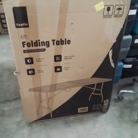 BOXED KEPLIN 6FT FOLDING TABLE 