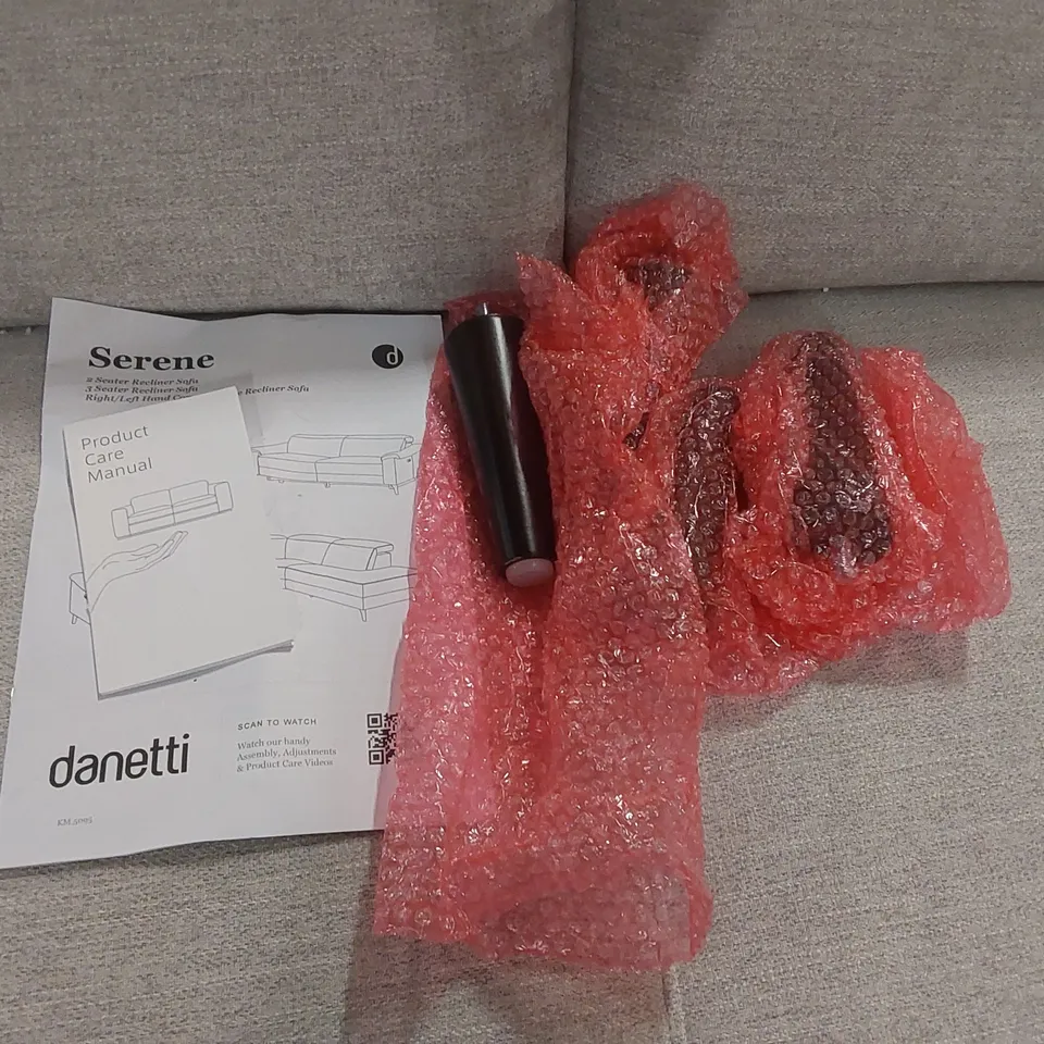 DANETTI SERENE LEFT HAND CORNER CHAISE FABRIC SOFA - INCOMPLETE