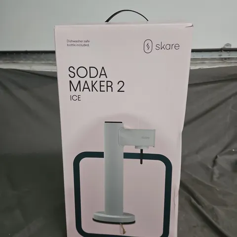 Skare Soda Maker 2 Ice – Countertop Soda Dispenser with Bottle (CO2 cylinder not included)