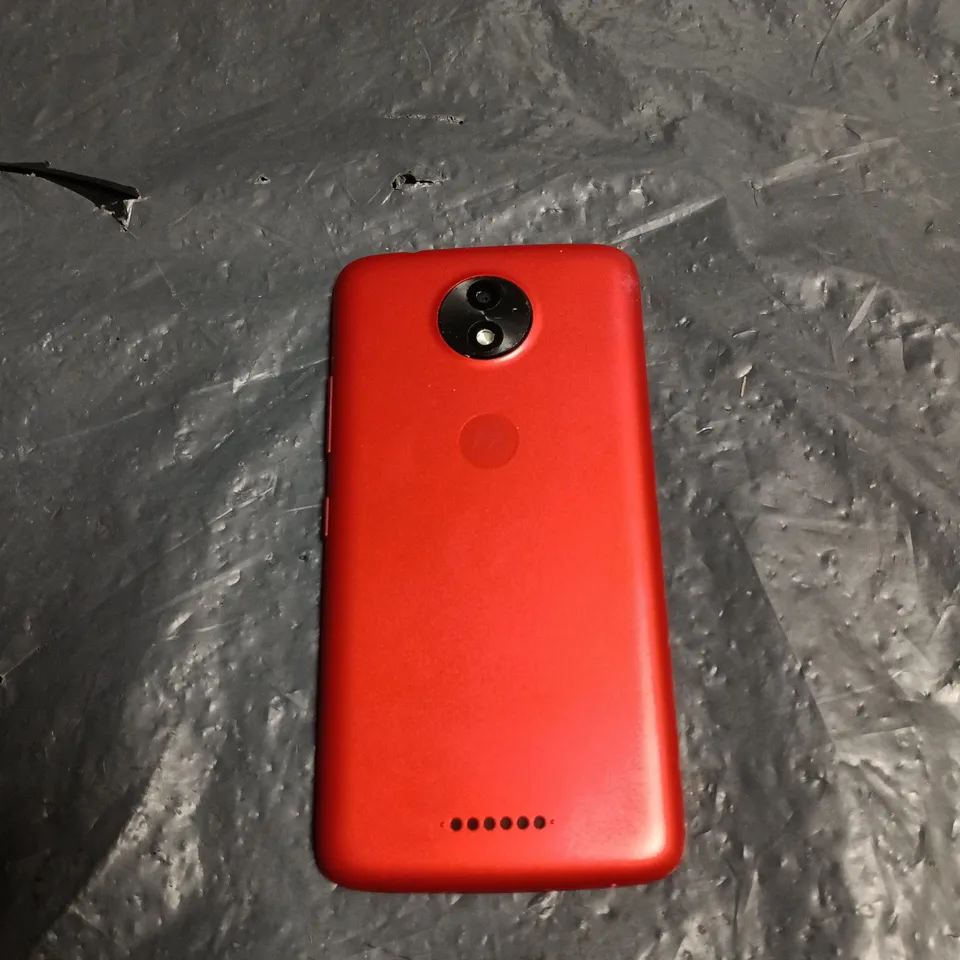 MOTOROLA MOTO SMARTPHONE – BLACK FRONT, RED BACK COVER