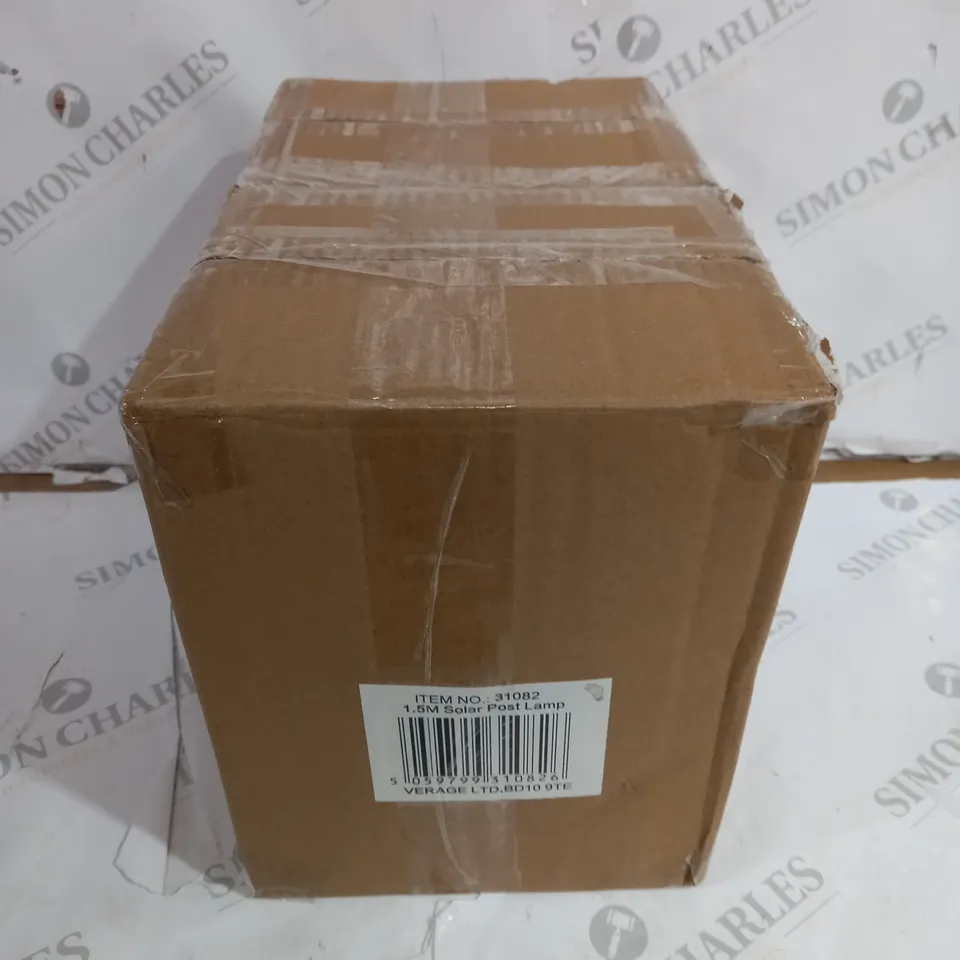 LOT OF 2 1.5M SOLAR LAMP POSTS
