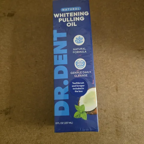 DR. DENT NATURAL WHITENING PULLING OIL – 8 FL OZ (237 ML) – BOXED