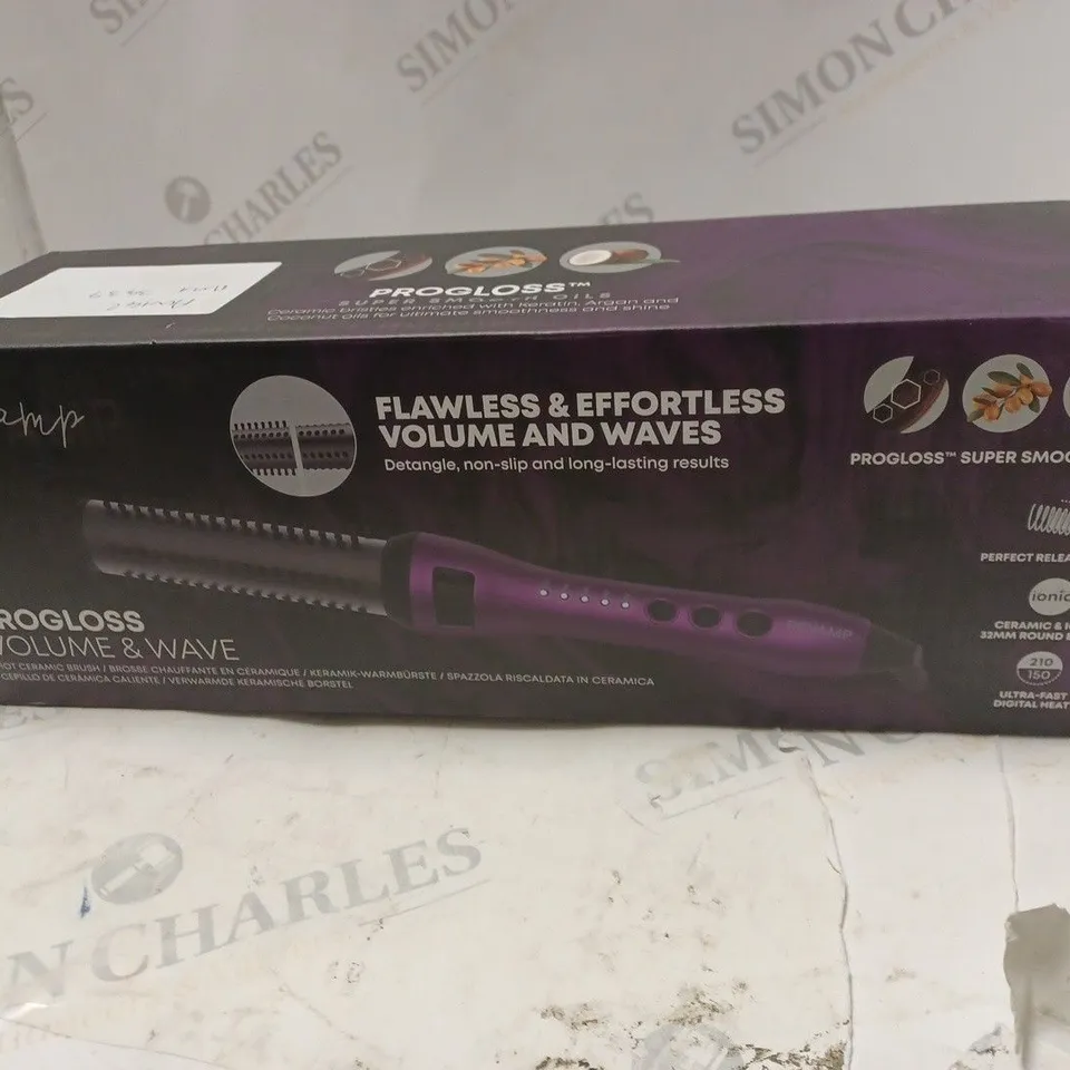 BOXED REVAMP PROGLOSS VOLUME & WAVE HOT CERAMIC BRUSH