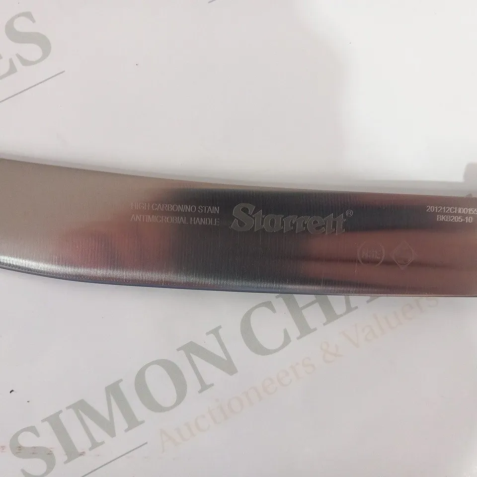 APPROXIMATELY 5 STARRETT BUTCHER KNIFE AERIAL TRIM WITH CURVED BROAD BLADE BKB205-10