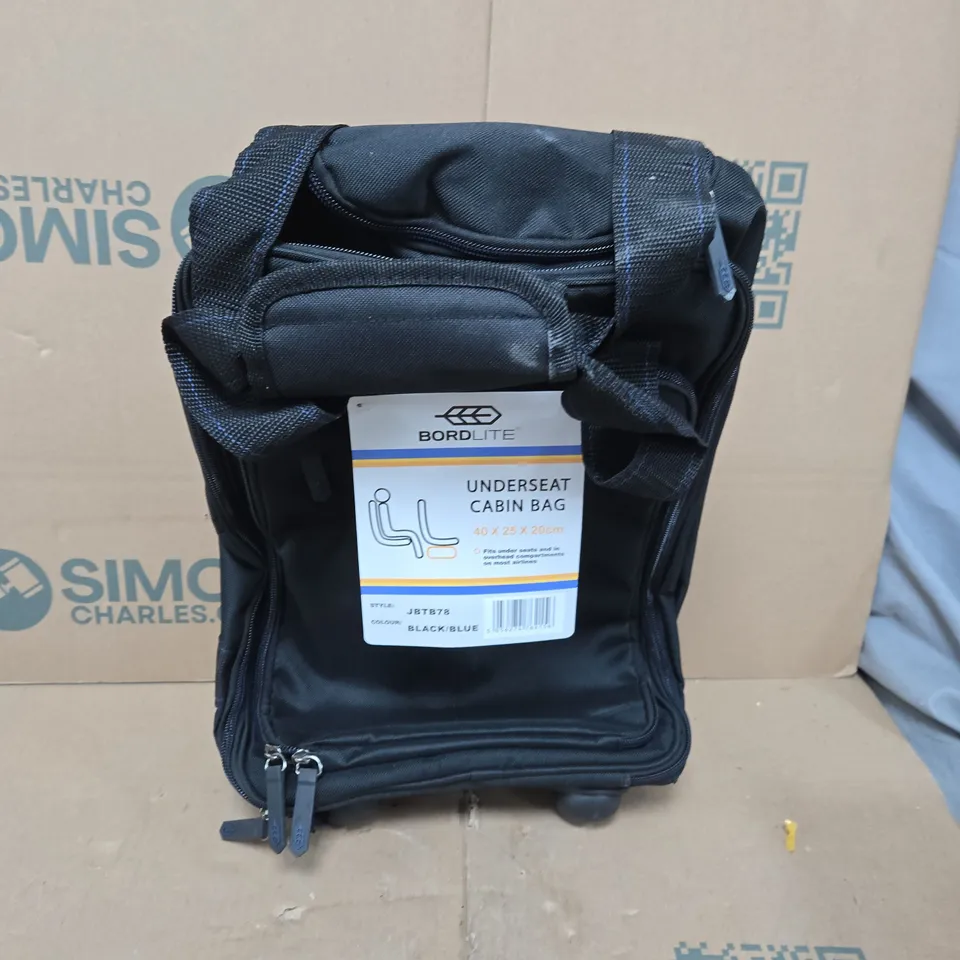 BORDLITE UNDERSEAT CABIN BAG IN BLACK