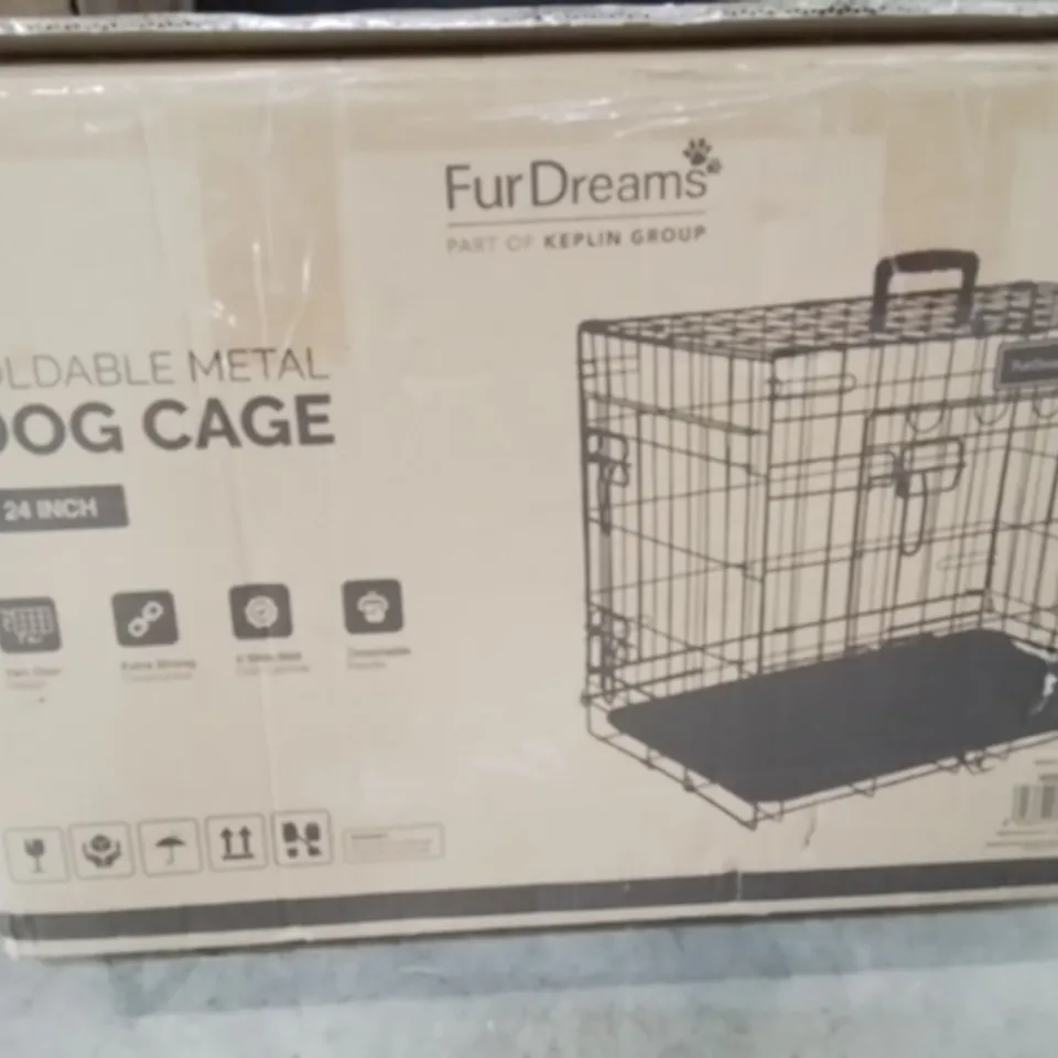 FOLDABLE METAL DOG CAGE 