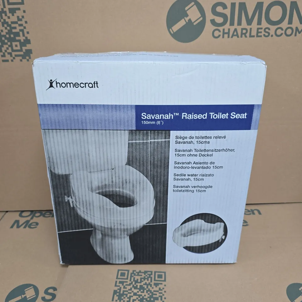 HOMECRAFT SAVANAH RAISED TOILET SEAT – 150MM (6") 