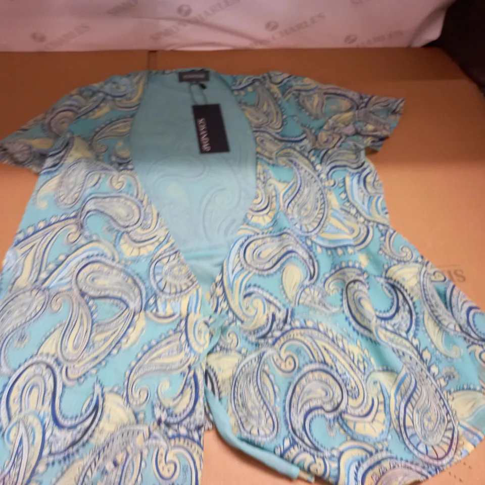 SOSANDAR ANGEL FLUTED SLEEVE WRAP TOP - 16 