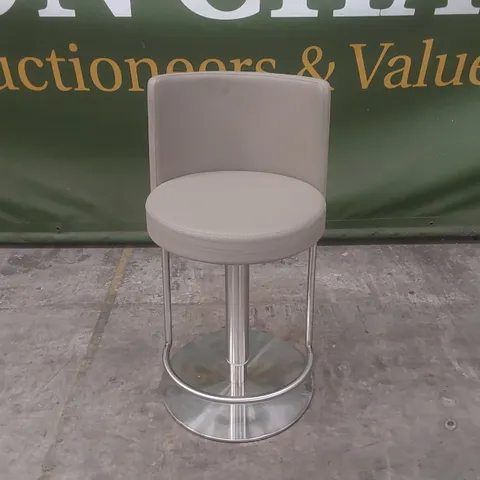 QUALITY DESIGNER MONZA STAINLESS STEEL AND PU LEATHER BAR STOOL