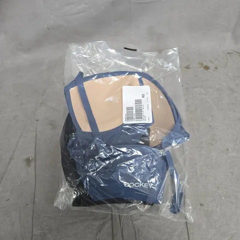 JOCKEY LIGHT LIFT 2 PACK BLACK AND BLUE SMALL BRALETTE