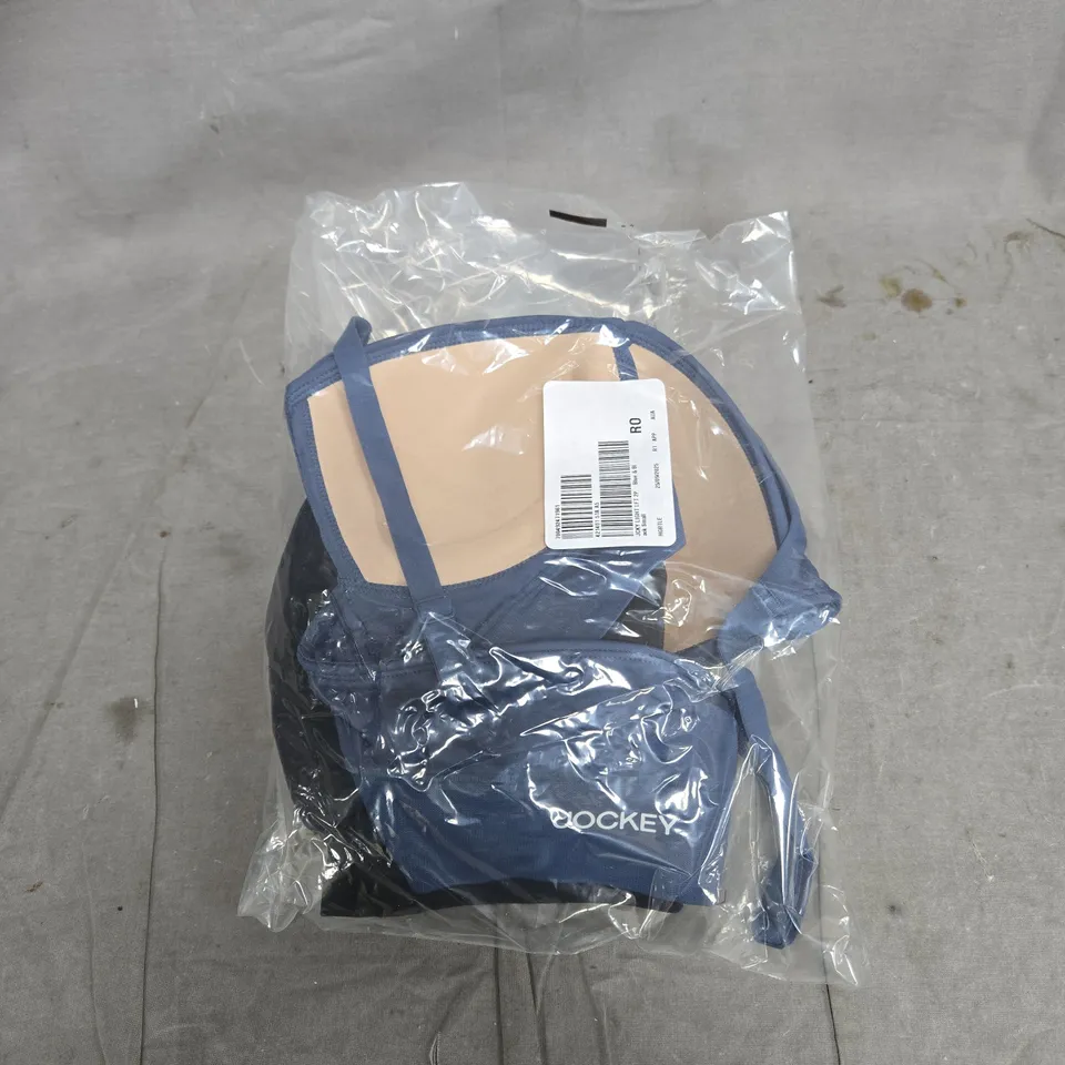 JOCKEY LIGHT LIFT 2 PACK BLACK AND BLUE SMALL BRALETTE