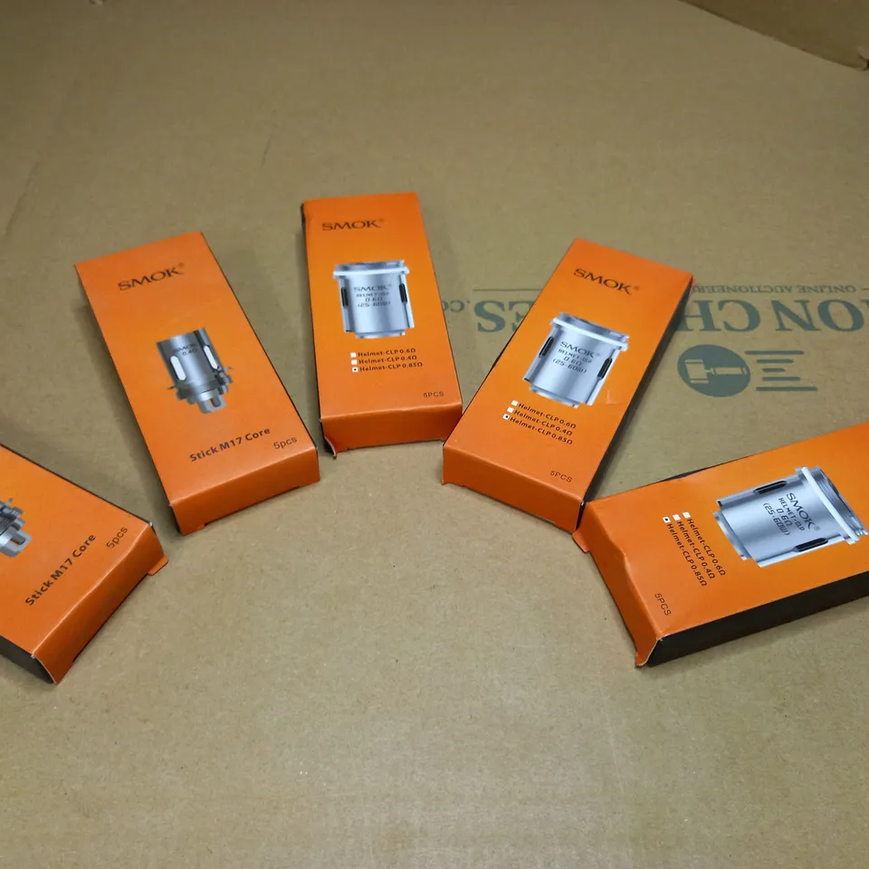 LOT OF APPROX 5 BOXES SMOK ASSORTED ACCESSORIES