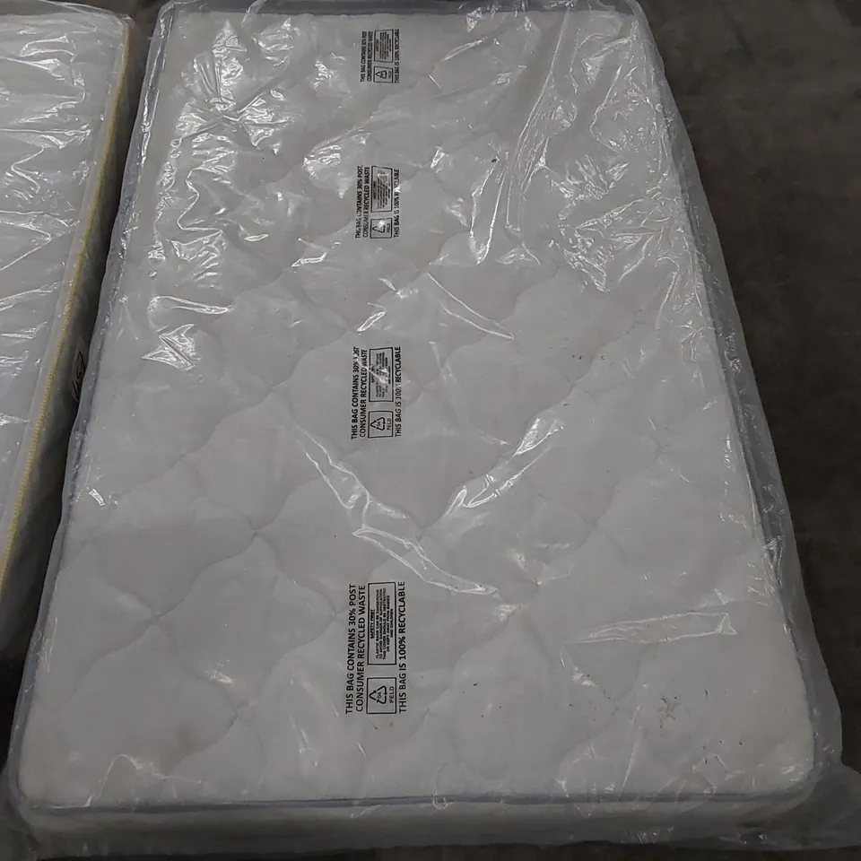 BAGGED 4FT SMALL DOUBLE SIZED MICROQUILT MATTRESS