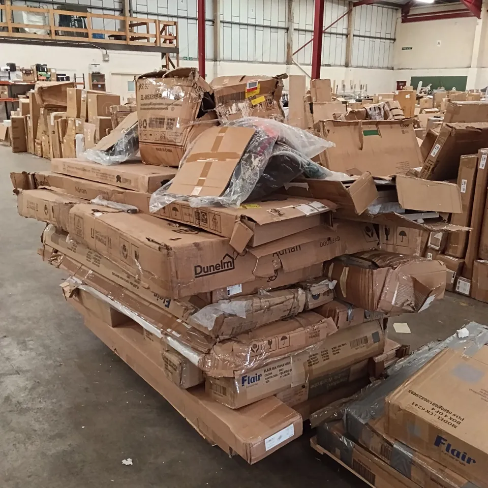 PALLET OF ASSORTED, INCOMPLETE FURNITURE PARTS AND PIECES