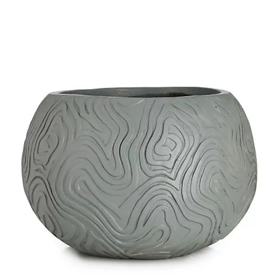 ABODE EMBOSSED PLANTER 30.9CM BOXED