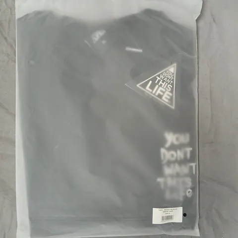 BOX OF APPROXIMATELY 20 YOU DON'T WANT THIS LIFE REFLECTIVE PAINTER T-SHIRTS IN BLACK SIZE XL