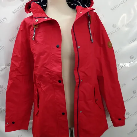 GELERT COAST JACKET IN RED - UK 12
