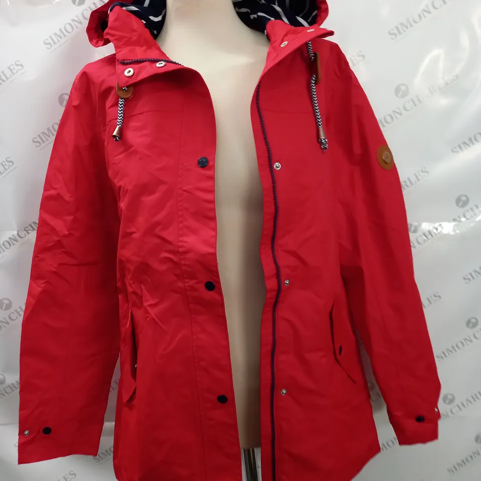 GELERT COAST JACKET IN RED - UK 12