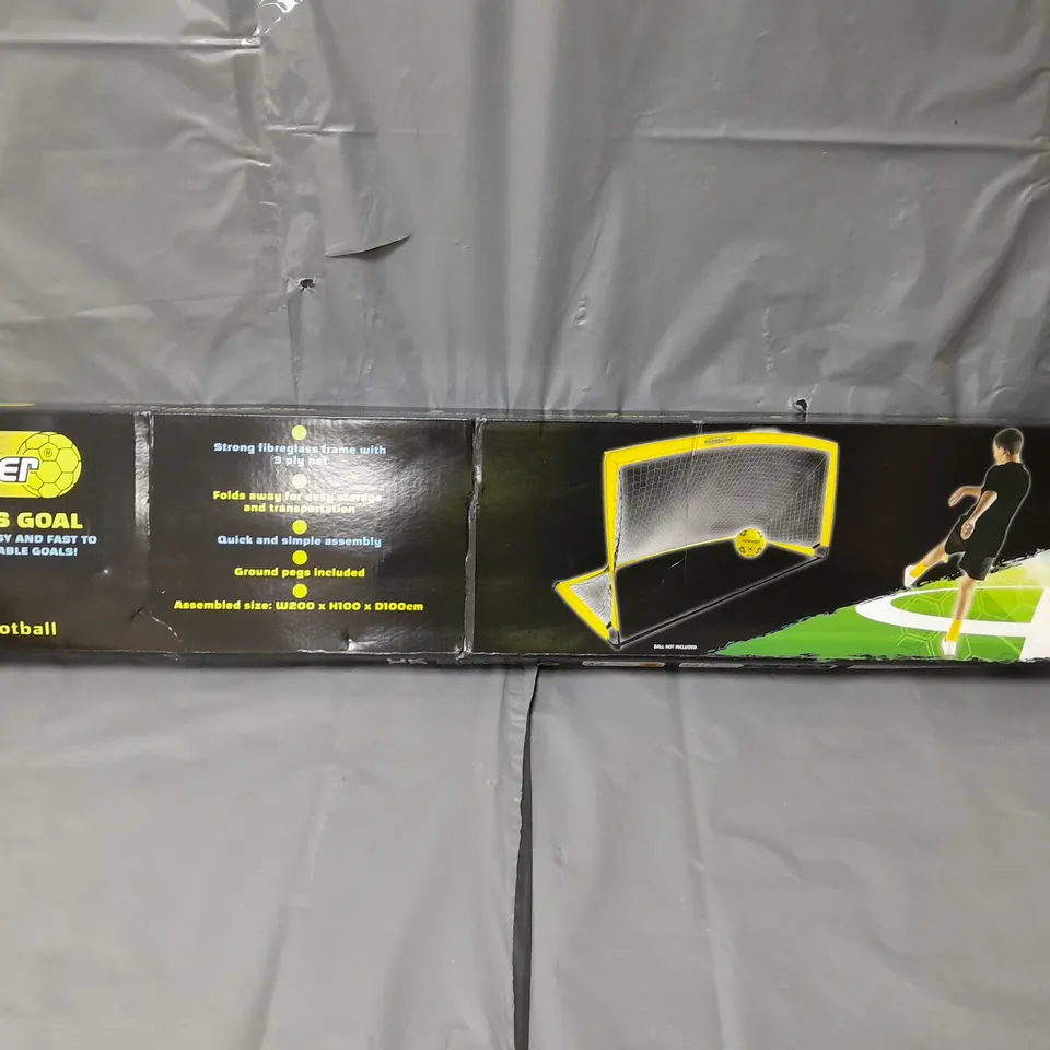 KICKMASTER FIBREGLASS FLEXI GOAL  RRP £38.99