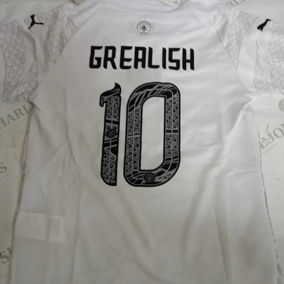 PUMA MANCHESTER CITY FOOTBALL CLUB KIDS SHIRT  - GREALISH 10 - EU 22