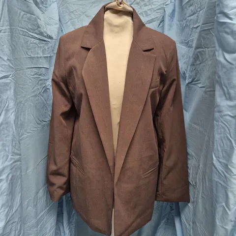 STRADIVARIUS BROWN BLAZER – SIZE SMALL
