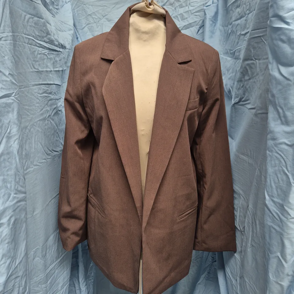 STRADIVARIUS BROWN BLAZER – SIZE SMALL