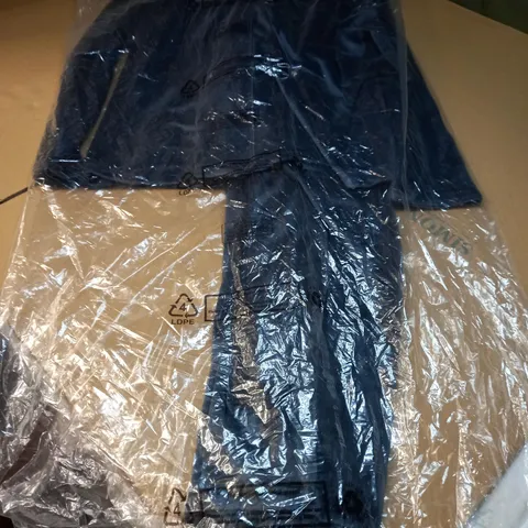 PACKAGED JOHN LEWIS NAVY VELOUR PJ SET - SIZE 14