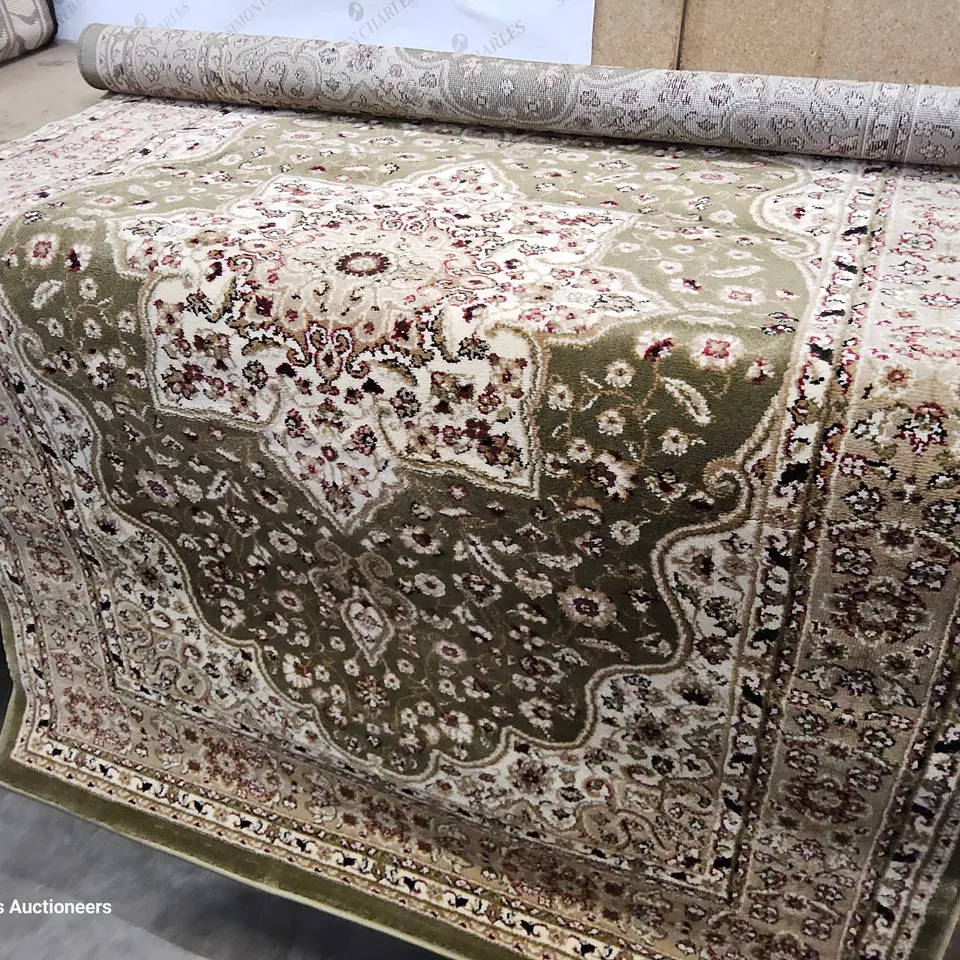 WARREN LOOPEDGREEN/BEIGE RUG 120 × 170