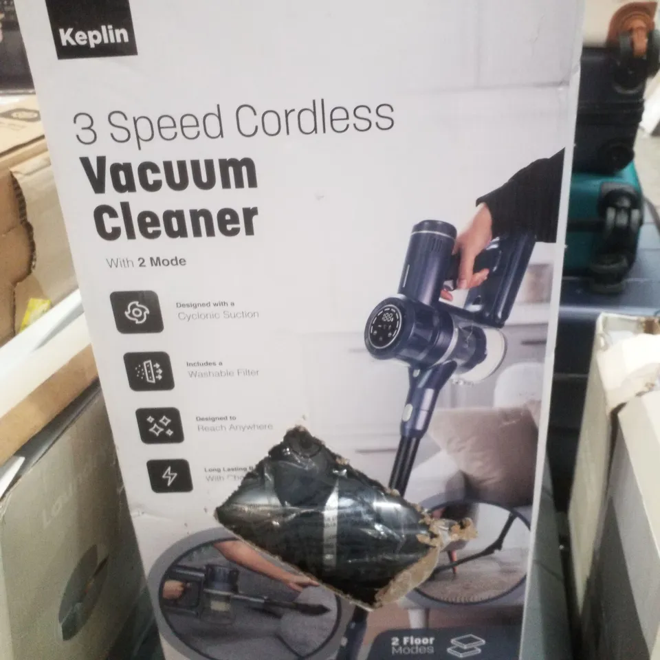 BOXED KEPLIN 3 SPEED CORDLESS VACUUM CLEANER