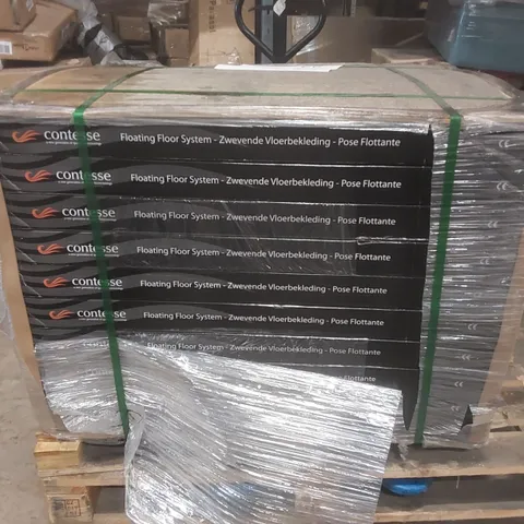 PALLET CONTAINING A VERY LARGE QUANTITY OF BRAND NEW CONTESSE FLOATING FLOOR SYSTEM WOOD ARONA COLLECTION PLANKS