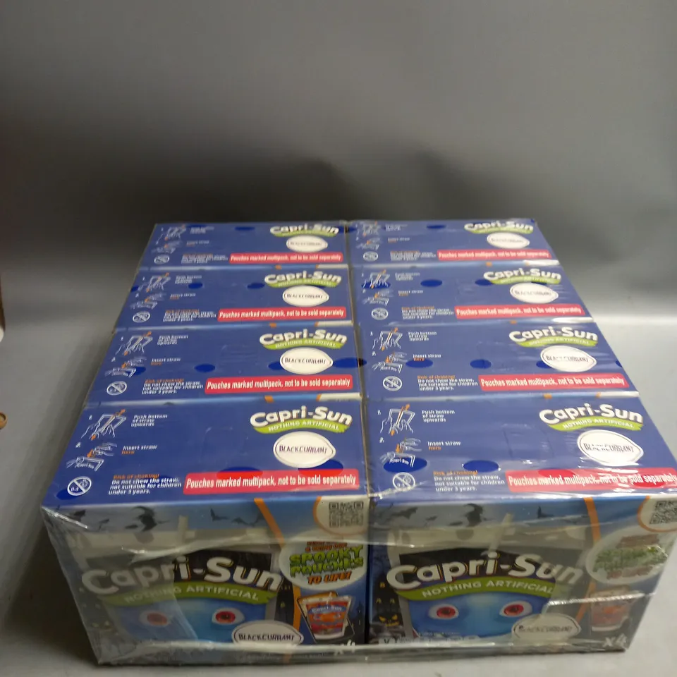 LOT OF 8 X BOXES OF CAPRI-SUN BLACKCURRENT DRINKS. 4 DRINKS PER BOX