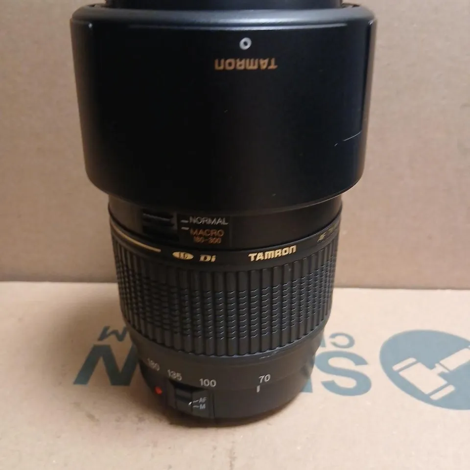 CANON EOS DSLR WITH 18-55MM KIT LENS AND TAMRON 70-300MM LENS – INCLUDES CAPS, HOODS AND CARRY BAG