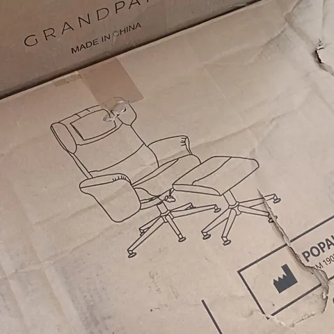BOXED LIVINGANDHOME OFFICE CHAIR - GREY (1 BOX)