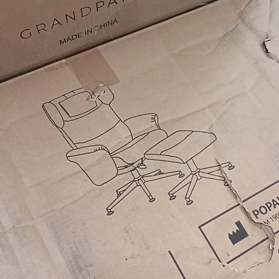 BOXED LIVINGANDHOME OFFICE CHAIR - GREY (1 BOX)