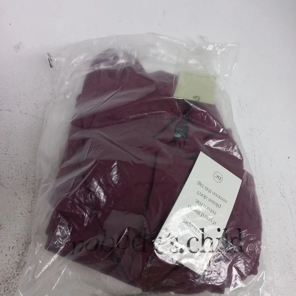 NOBODY'S CHILD BURGUNDY DRESS – UK 4