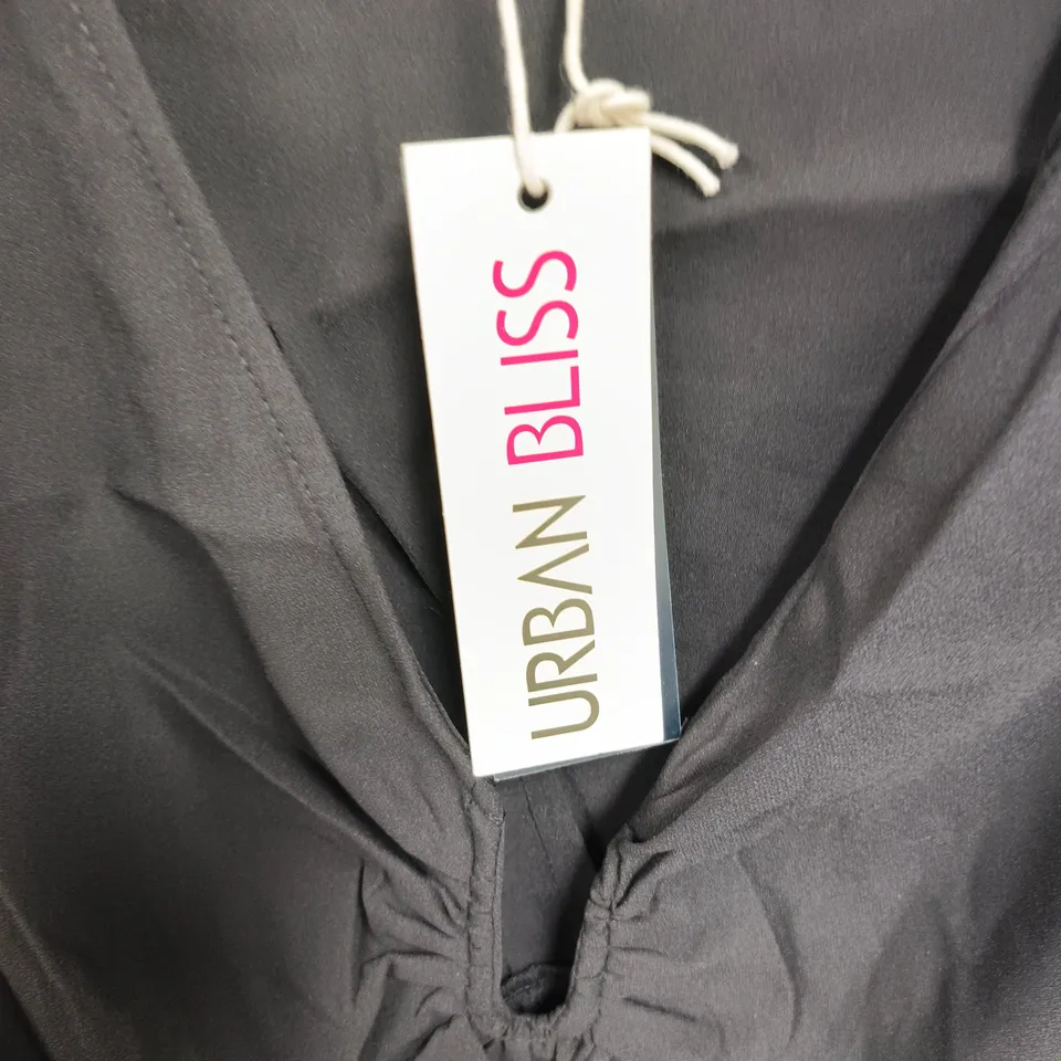 BOX OF APPROXIMATELY 25 URBAN BLISS WOMEN'S BLACK BLOUSON TOP - SIZE 16 
