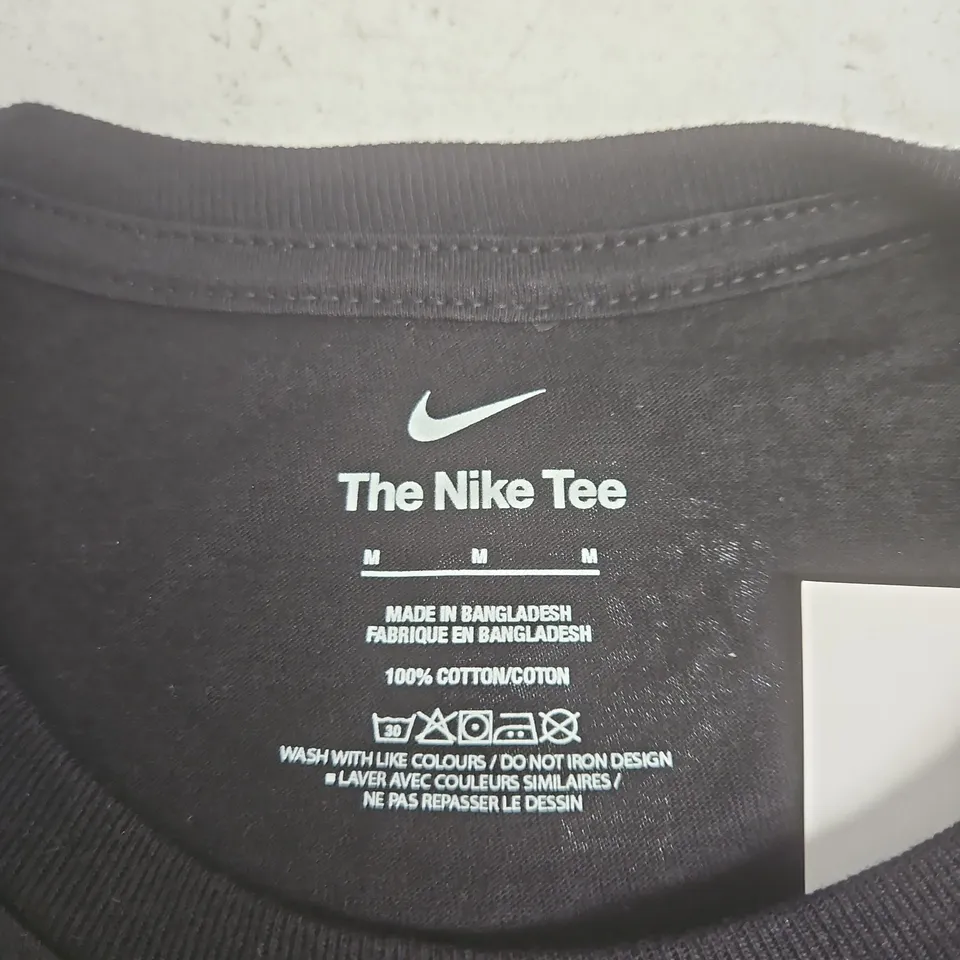 NIKE NBA FINALS TEE – BLACK COTTON T‑SHIRT (THE NIKE TEE), UK MEDIUM 