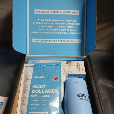 ELAVATE MULTI COLLAGEN SUPERBLEND – VANILLA FLAVOUR, 180G - GIFT BOX 