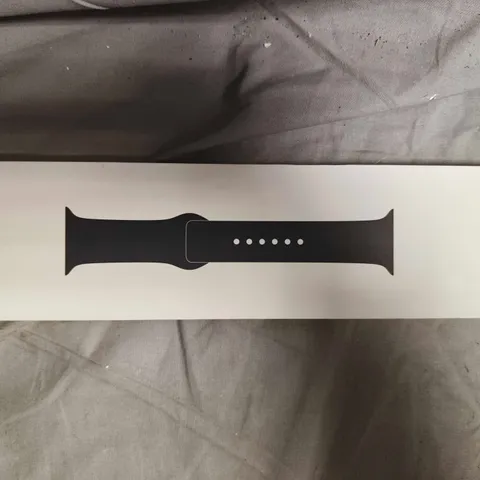 BOXED APPLE WATCH STRAP - BLACK SPORT BAND - 44MM