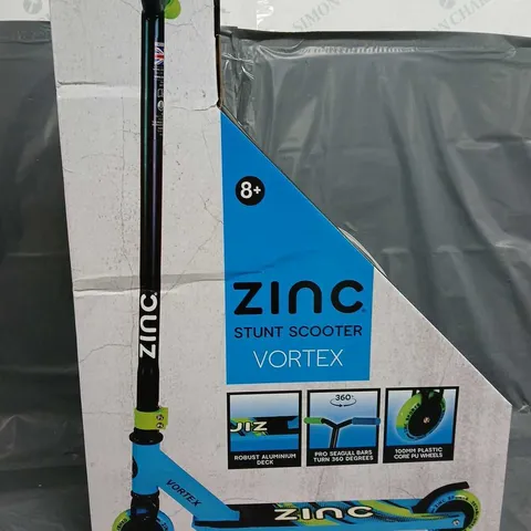 BOXED ZINC STUNT SCOOTER VORTEX 