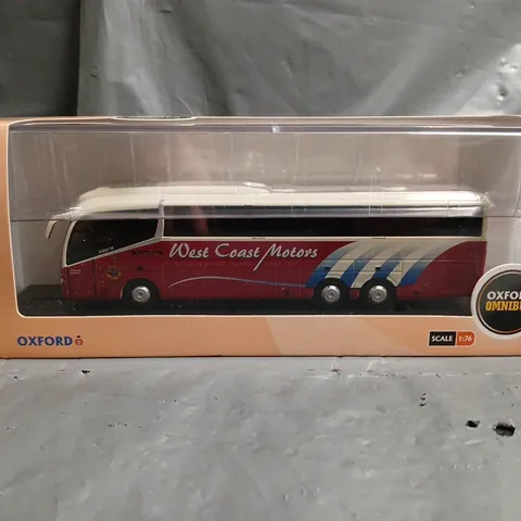 OXFORD OMNIBUS SCALE 1:76 IRIZAR I6 WEST COAST MOTORS