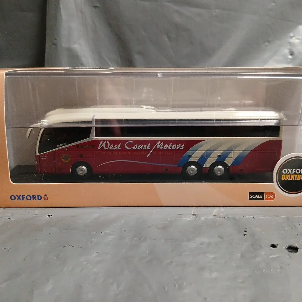 OXFORD OMNIBUS SCALE 1:76 IRIZAR I6 WEST COAST MOTORS