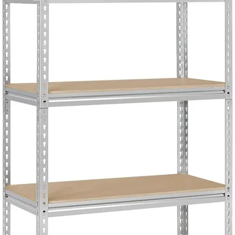 BOXED YAHEETECH GARAGE STORAGE SHELVES 5 TIERS - SILVER (1 BOX)