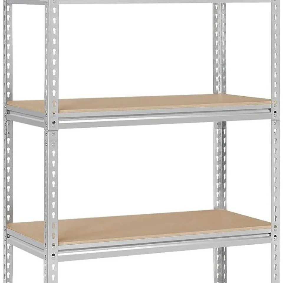 BOXED YAHEETECH GARAGE STORAGE SHELVES 5 TIERS - SILVER (1 BOX)