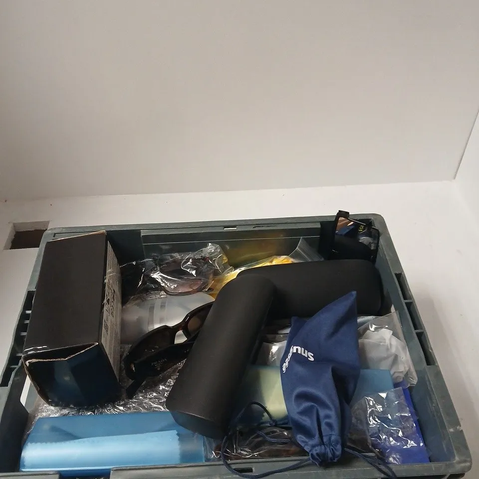 TOTE OF APPROXIMATELY 15 ASSORTED ITEMS INCLUDING WEIPO GLASSES, SNUGSEE GLASSES AND M&S SUNGLASSES