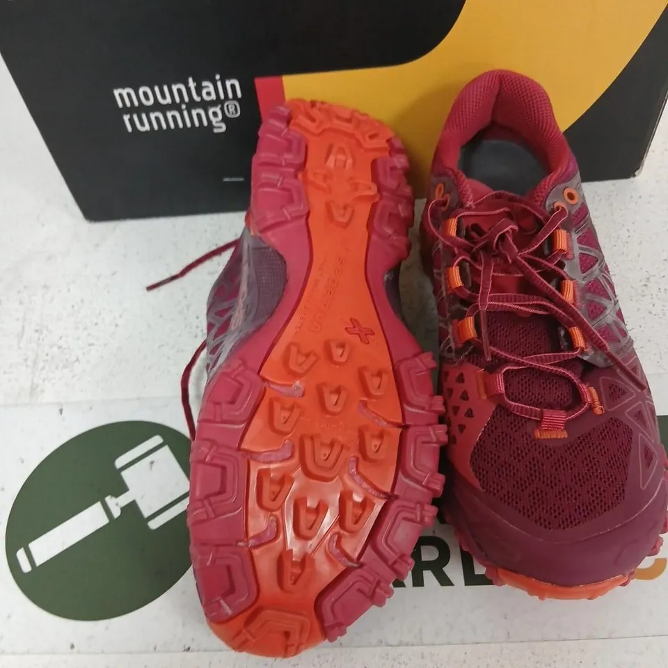 LA SPORTIVA BUSHIDO II W'S BEET/GARNET TRAIL RUNNING SHOES – UK 4 (EU 37)