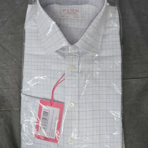 THOMAS PINK CLASSIC FIT FORMAL JOURNAL DOBBY SHIRT SIZE 16.5"